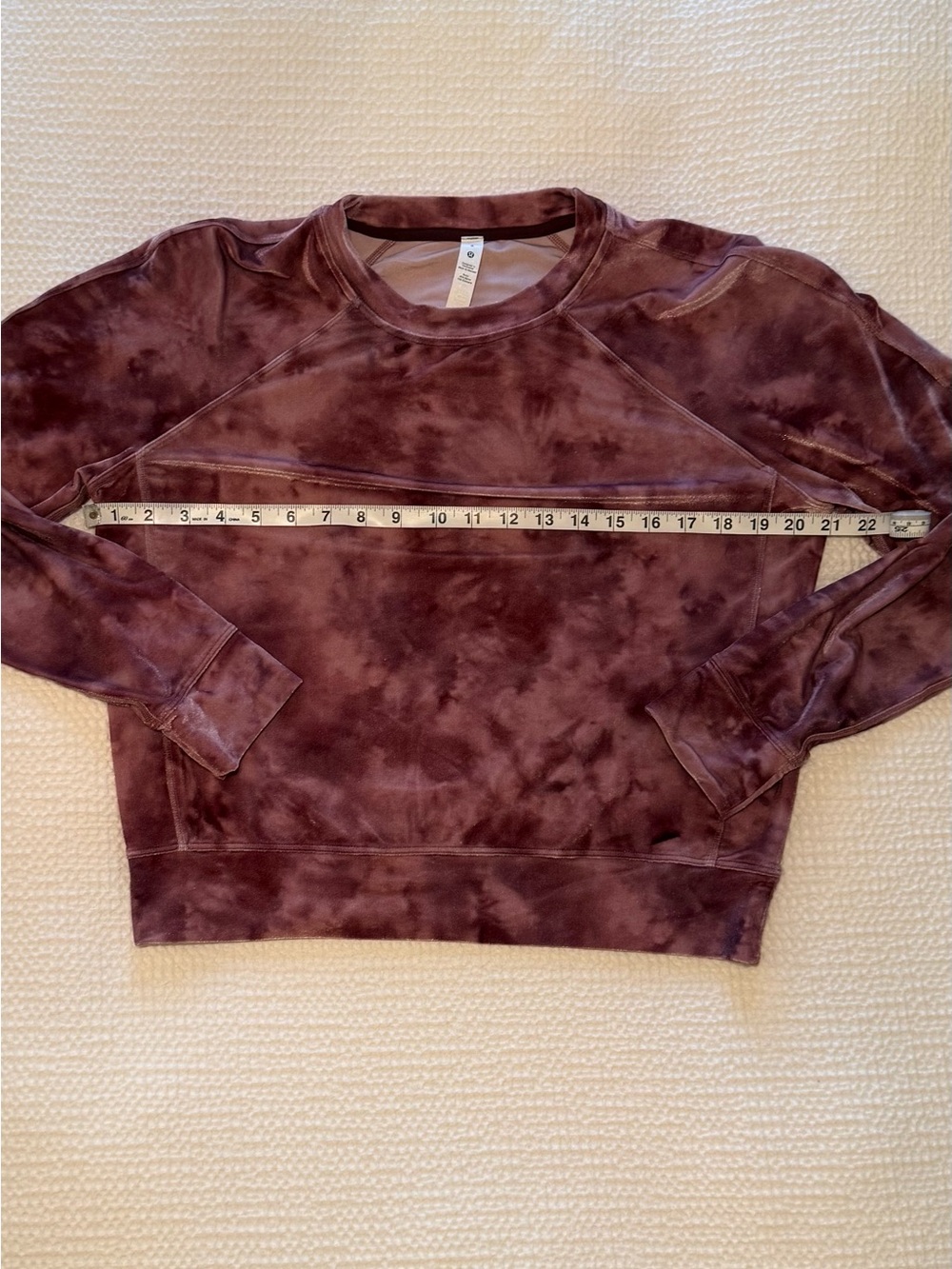 lululemon | Velour Warm Down Crew | Interstellar Cassis Multi | Size 8 - Picture 5 of 9
